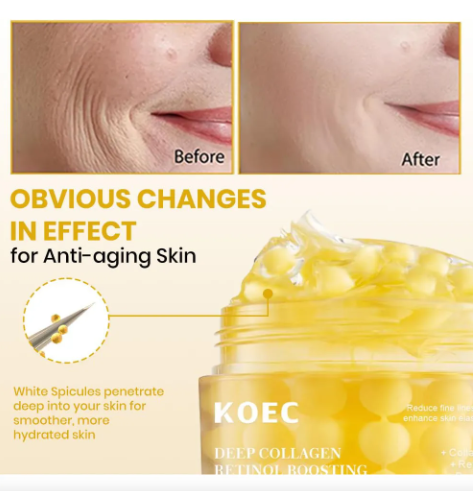 CREMA ENCAPSULADA TRIPLE ACCION COLAGENO+RETINOL Y PEPTIDOS KOEC - Imagen 3