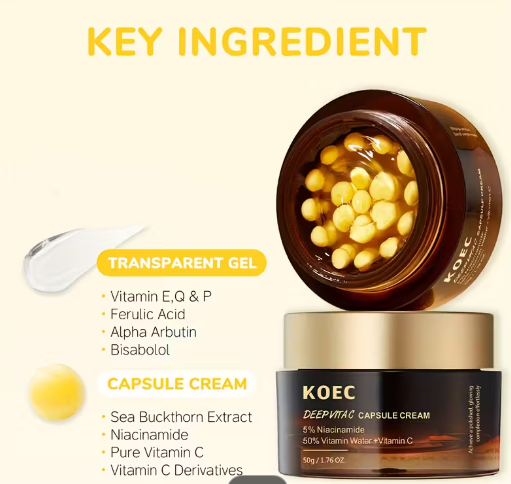 CREMA ENCAPSULADA TRIPLE ACCION VITAMINA C Y NIACINAMIDAS KOEC - Imagen 3