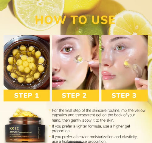 CREMA ENCAPSULADA TRIPLE ACCION VITAMINA C Y NIACINAMIDAS KOEC - Imagen 5