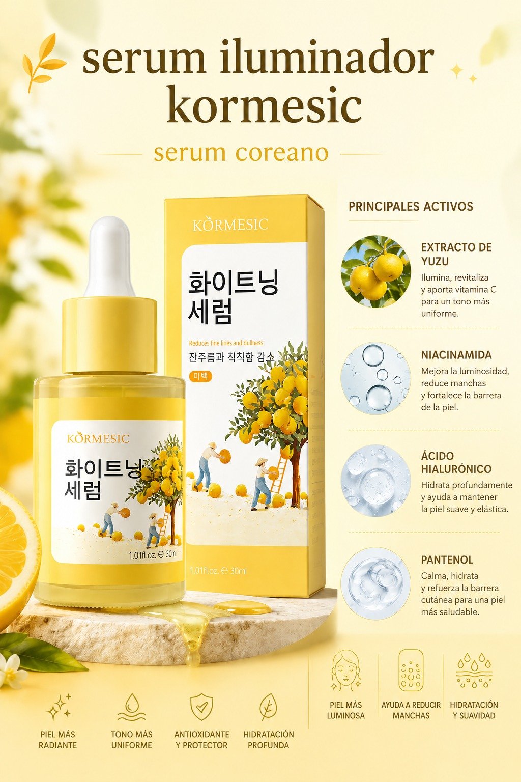 SERUM ILUMINADOR KORMESIC KOREAN SKINCARE - Imagen 2